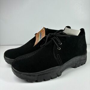 Roper Performance Men's 12 Black Suede Lace-Up Split Toe Chukka Boots 20-602-421